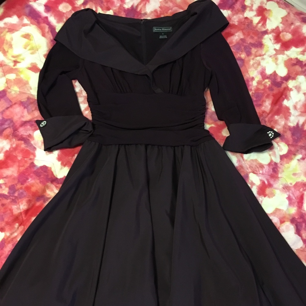 Jessica Howard Portrait Collar Dress